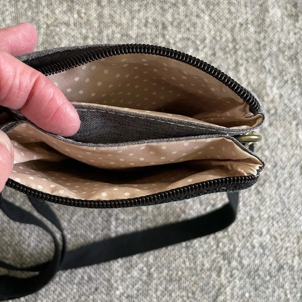 Gray and Black Crossbody Bag - Picture 2 of 6